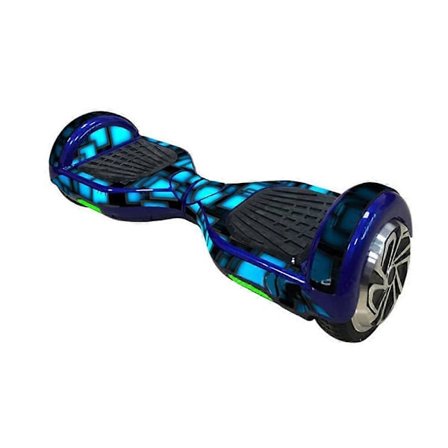 Självbalanserande Elektriska Skotrar Skin Hoverboard Klistermärke Självbalans Skyddande PVC Skin Dekal Omslag - 6.5 tum (Blå)