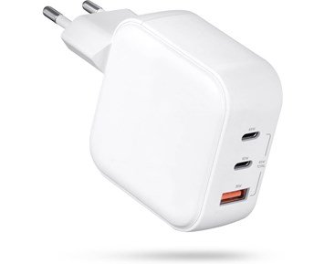Andersson WLC-G2450 - Wall Charger PD 65W 2xUSB-C 1xUSB-A White - 65W GaN-väggladdare med två USB-C & ett USB-A-uttag