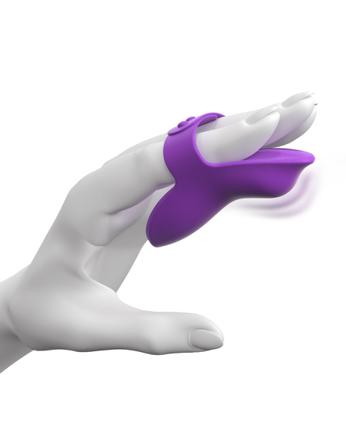 Her Finger Vibe - Oppladbar Fingervibrator - Vuxen.no - Dobbel penetrering, sexstillinger, fingervibrator, strapon, sengetøj & strippstenger.