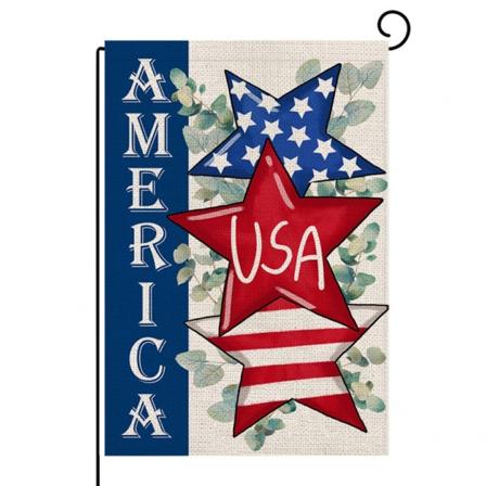 4. juli Patriotisk Hageflagg 30*45cm, Uavhengighetsdag