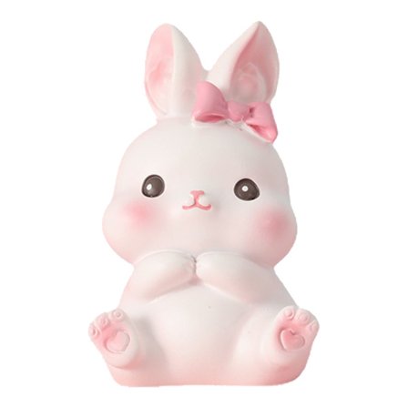 Kanin Figur Resin Boligindretning til Soveværelse Køretøj Gave