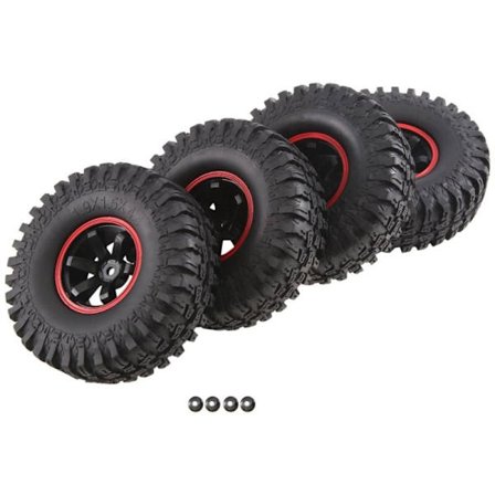 115mm Høyde 12 Hex RC Truck Hjul og Dekk for 1/10 Skala Off-Road Monster, Sett 4
