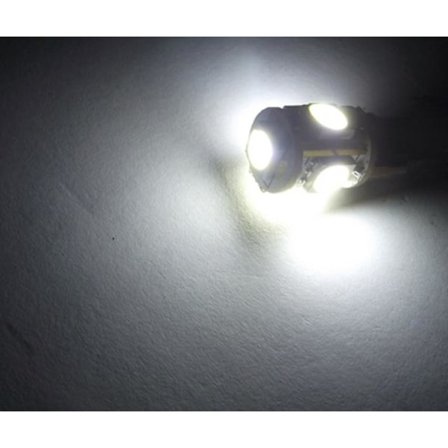 T10 w5w Blå LED med 5st 5050SMD chip 12v DC 4-pack blå 4-pack blå 4-pack