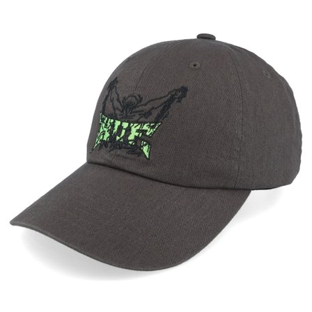 HUF - Brun unconstructed Keps - Zine 6 Panel Hat Black Dad Cap @ Hatstore