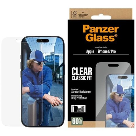 PanzerGlass Classic Fit EasyAligner herdet glass pg55915 for iPhone 17 Pro