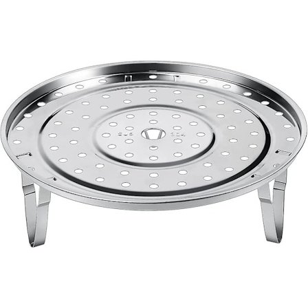 Höyrytysteline 21,5 cm 304 ruostumatonta terästä, höyrytystaso irrotettavilla jaloilla höyrytyskeittimiin Instant Pot -laitteille