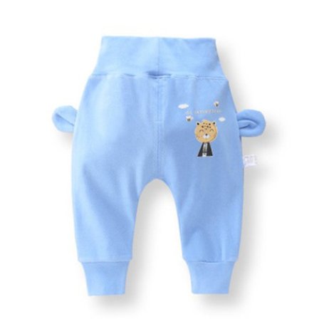 Termisk Åpen Skritt Babybukser Blå S Nattøy Leggings for Barn Under 7kg