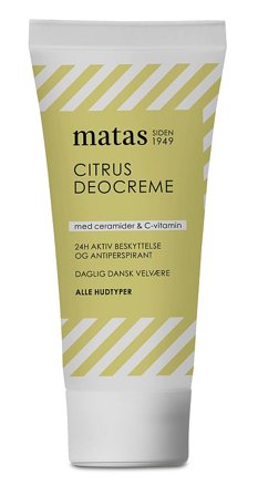 3 for 2 - Matas Striber Citrus Deocreme 50 ml, Parfumer & Dufte, Deodorant, Til Hende
