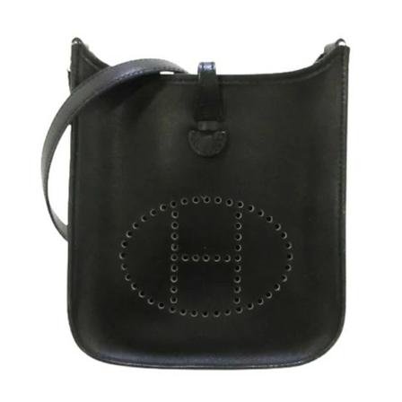 Hermès Vintage, Pre-owned Leather shoulder-bags Zwart, Dames, Maat:ONE Size