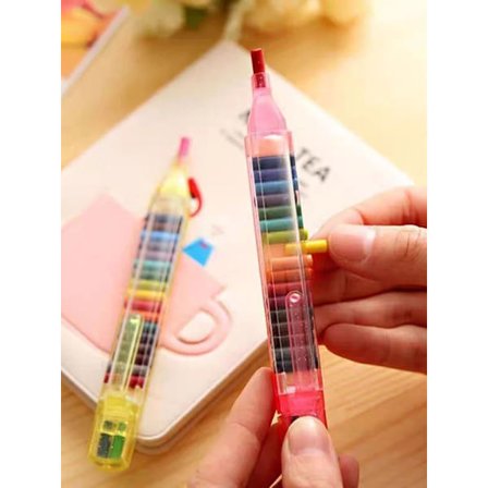 4st 20 färger utbytbar kärna Oljemålning Crayon Bästa färgade Crayon Students tvättbara målarpensel Fancy graffitimålning