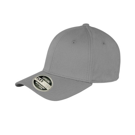 Result Unisex Core Kansas Flex Baseball Cap S/M Cool Grey