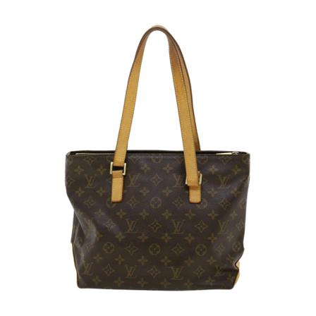Louis Vuitton Vintage, Pre-owned Cabas Piano Monogram Tote Bag Bruin, Dames, Maat:ONE Size,leer