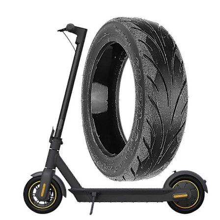 Ninebot MAX G30 Massive Gummidæk - Anti-Eksplosion, Slidstærk med Ventil - Erstatningsdæk til Scooter