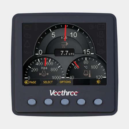 Strumento motore digitale Veethree Engine Gateway Monitor, 3.5", 10 V - 32 V DC, NMEA 2000