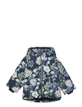 Nmfmaxi Jacket Flower Lara Toppatakki Monivärinen/Kuvioitu Name It