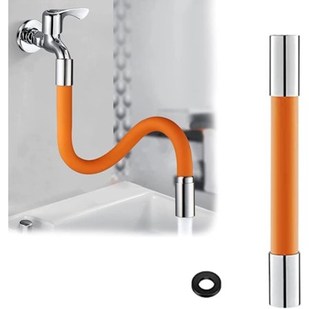 1 sæt 360 Graders Vandhane Forlænger Roterbar Sprøjtsikker Vandhane Forlænger