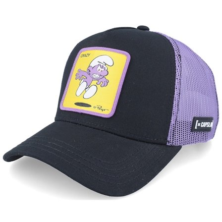 Capslab - Svart trucker Caps - Crazy The Smurfs A-Frame Trucker @ Hatstore