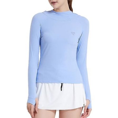 Dam solskydd tröja skjorta långärmad utomhus UV tröja