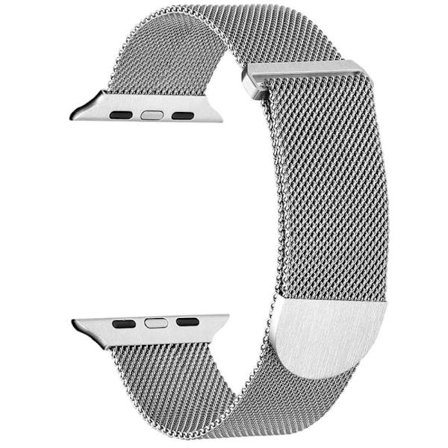 Apple Watch Series 8 (45mm) / Watch Ultra metal milanese rem - Sølv