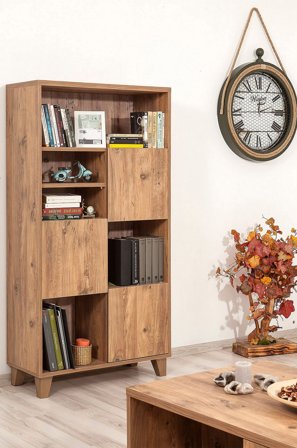 Hanah Home - Hylle Marina Flora 200 - Brun - Bokhyller - Fra Homeroom