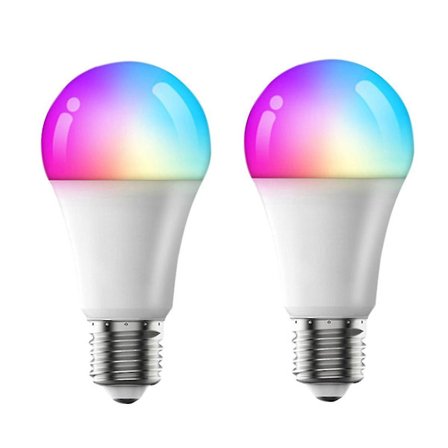 Smart pære Wifi Bluetooth 5.0 uten hub, dimbar, musikksynkronisering, tidsplan, Rgb smartlys, LED-lys