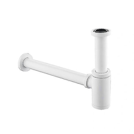 1 stk. Premium Flaskefælde Sæt Med Afløbsrør/udløbsrør Til Badeværelse Håndvask Køkkenvask Vask (hvid)