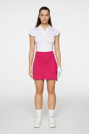 J.Lindeberg - Golf - Ana Hybrid Knit Polo Shirt - White - Woman - S