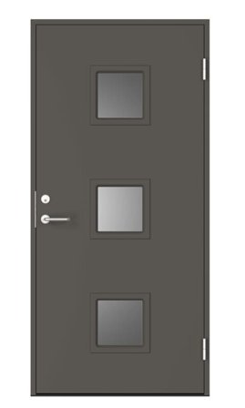 Swedoor C8010 Ytterdörr mörkgrå (S 7000-N) 888x2080 mm, Dörrar