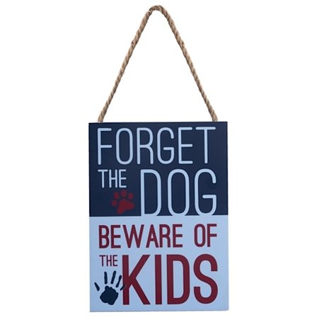 Träskylt Beware Of The Kids