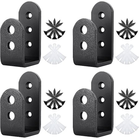 2x4 Ovipuomin Kiinnikkeet, Musta Rauta Metalli U Kiinnike, Raskaat Avoin Palkki Turvallisuuspidike Kiinnike Kotiin, Talliin, Portille, Navettaan, 