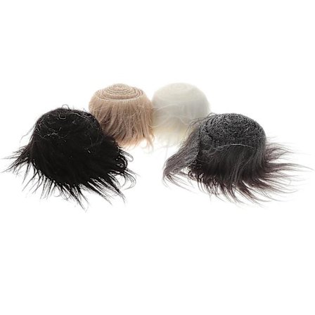 4 stk. Plys Kunstpelsstof Forklædte Striber Fluffy Fuzzy Håndværkspels til Nisser Skæg