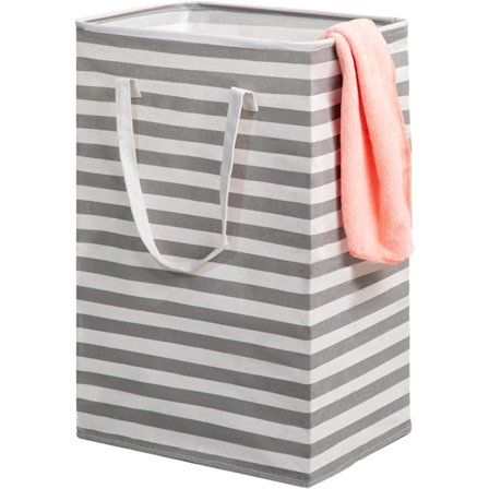 75L Stor Kleskurvpose - Uavhengig Vanntett Klesvaskkurv med Forlenget Håndtak - Sammenleggbar Høy Vaskekurv