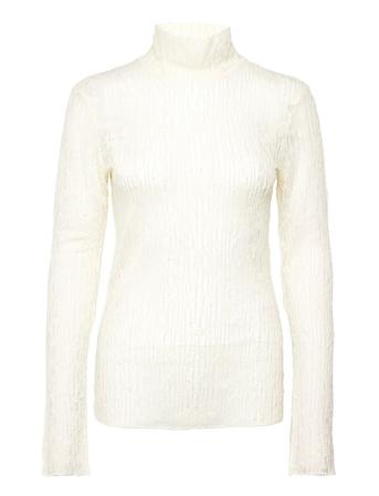Sara Lace Turtle Langærmet T-shirt Creme HOLZWEILER
