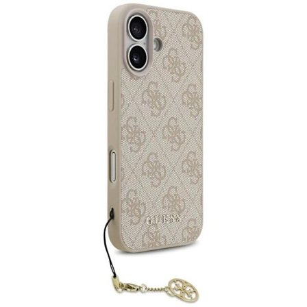 Guess telefontaske til iPhone 17 MagSafe 4G Charms Collection - Lyserød