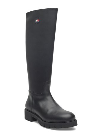 Tjw Stretchy Long Shaft Boot Black Tommy Hilfiger