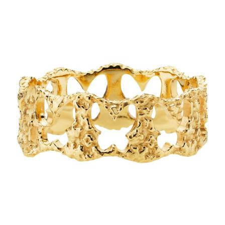 Sistie Jewellery Ring Forgyldt Gul, Dame Ringe, Størrelse: 53 MM