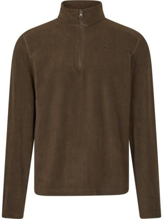 Seeland M's Benjamin Half Zip Fleece Sweater Dark Brown