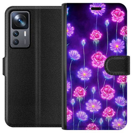 Yhteensopiva Lompakkokotelo Xiaomi 12T Pro Bloom Reverie Electric Petals