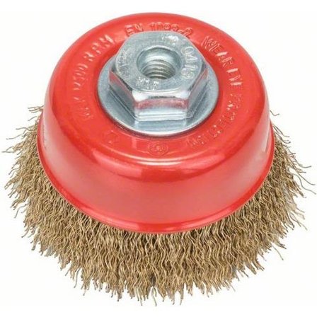 Bosch 2608622062 Messing børste M10 - Diameter 75mm, Maskintilbehør & forbrugsvarer