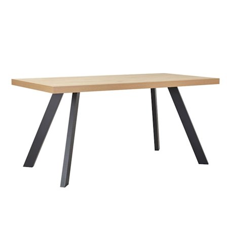 Ruokapöytä, luonnonvärinen melamiini, 160x80x76 cm