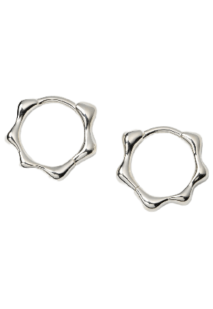 Syster P Florentina Small Hoops Örhängen Dam Silver ONESIZE