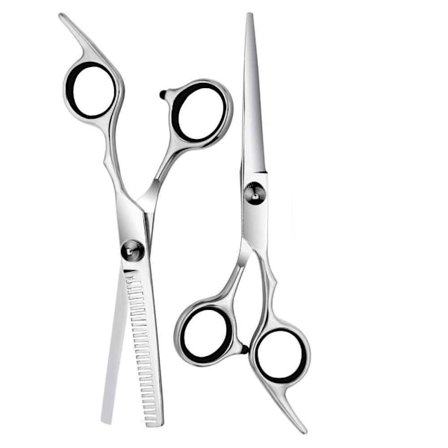 Hårsaksesæt, frisørsaks og udtyndingssaks deluxe