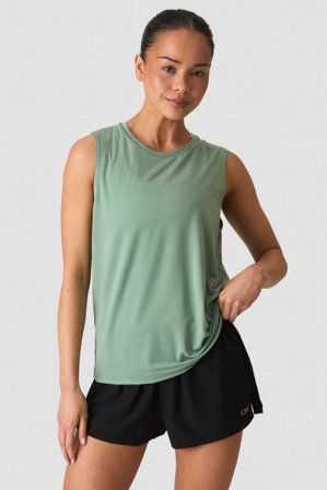 Define Loose Tank Light Moss Green