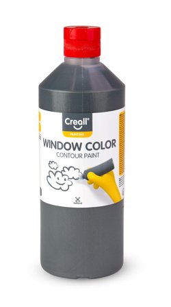 CREALL Fönsterfärg 500ml konturfärg svart - Lyreco - Skola och förskola - Målarfärg och tillbehör - Fönsterfärg