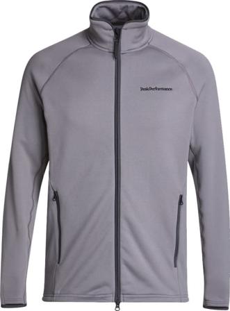Peak Performance Men's Chill Light Zip Jacket Men Mid layer tops Grey M