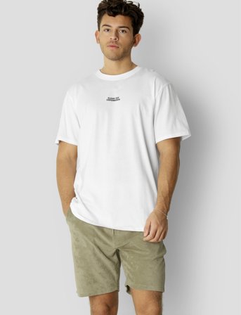 Clean Cut Copenhagen Cohen Brushed Tee Ss - White - XL