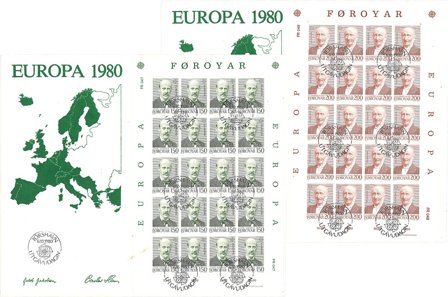 Færøerne 1980 - AFA 47-48 - FDC ark