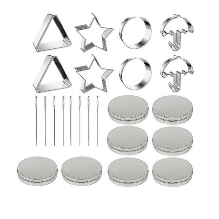 24 stk. Squid Cookie Cutter Game Set, med dåse og nål (FMY)
