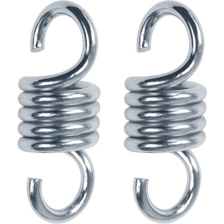 2 stk. hængekøjsfjeder, hærdet galvaniseret forlængerfjeder til ophængning af hængekøjsstole og veranda gynger