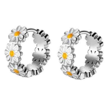 Daisy Auringonkukka Rengaskorvakorut Äitienpäivälahja Syntymäpäivälahja Naisille Tyttöystävälle